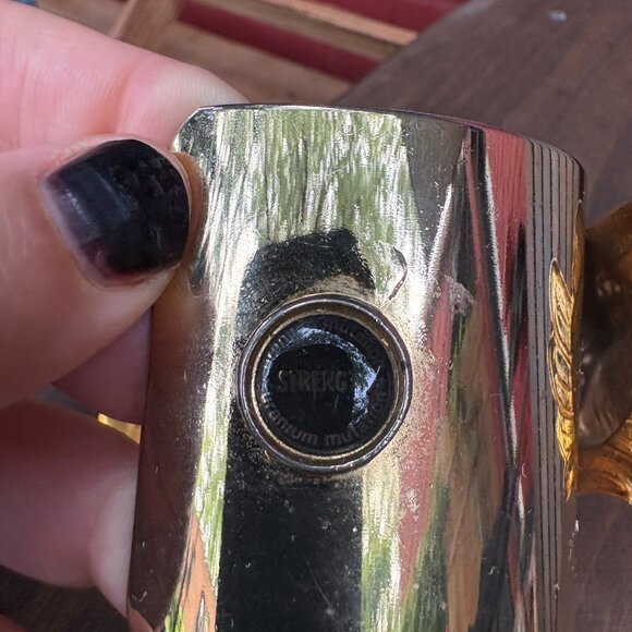 Lion Hammered Cuff Bracelet - Picture 2 of 5